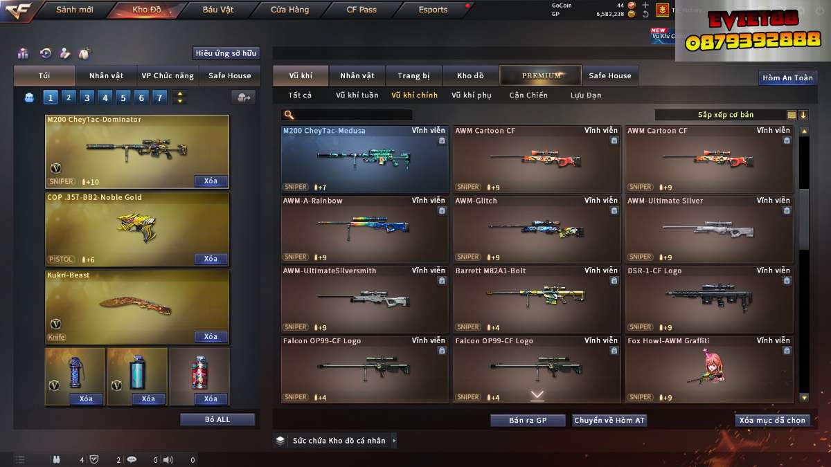 shop acc cf uy tin gia re